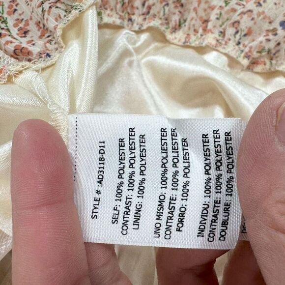 A'reve Mini Dress Womens Small Pink Sleeveless Ditsy Bloom Shabby Chic Dainty - Picture 6 of 9